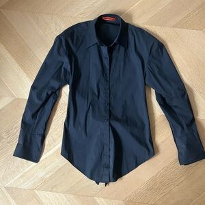 Simon Miller Black Shirt - open tie back - New -S